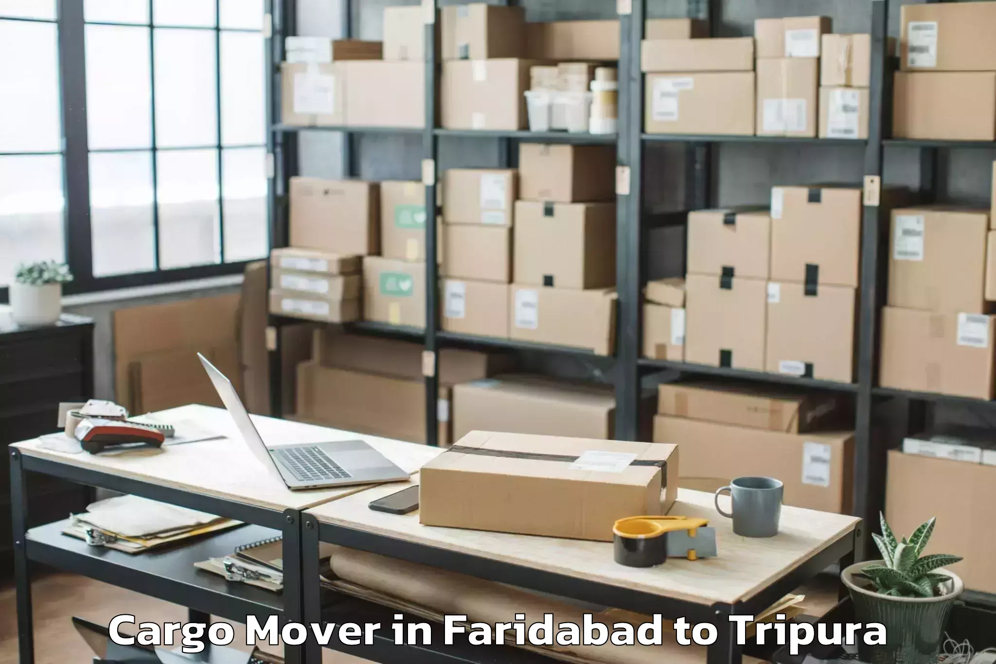 Reliable Faridabad to Jirania Cargo Mover